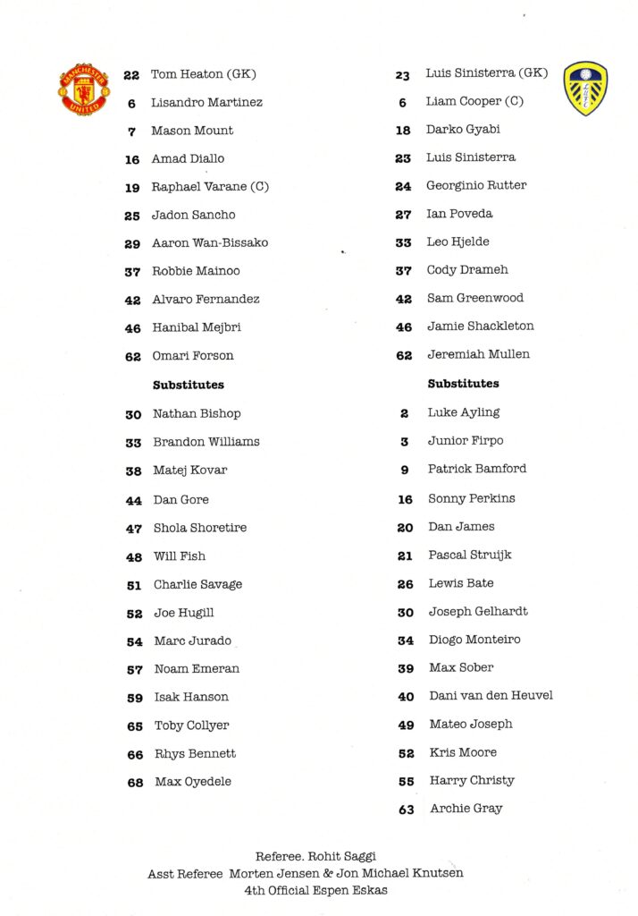 12th July 2023 Leeds United v Manchester United Friendly Pre Season 2023-2024 - Image 2