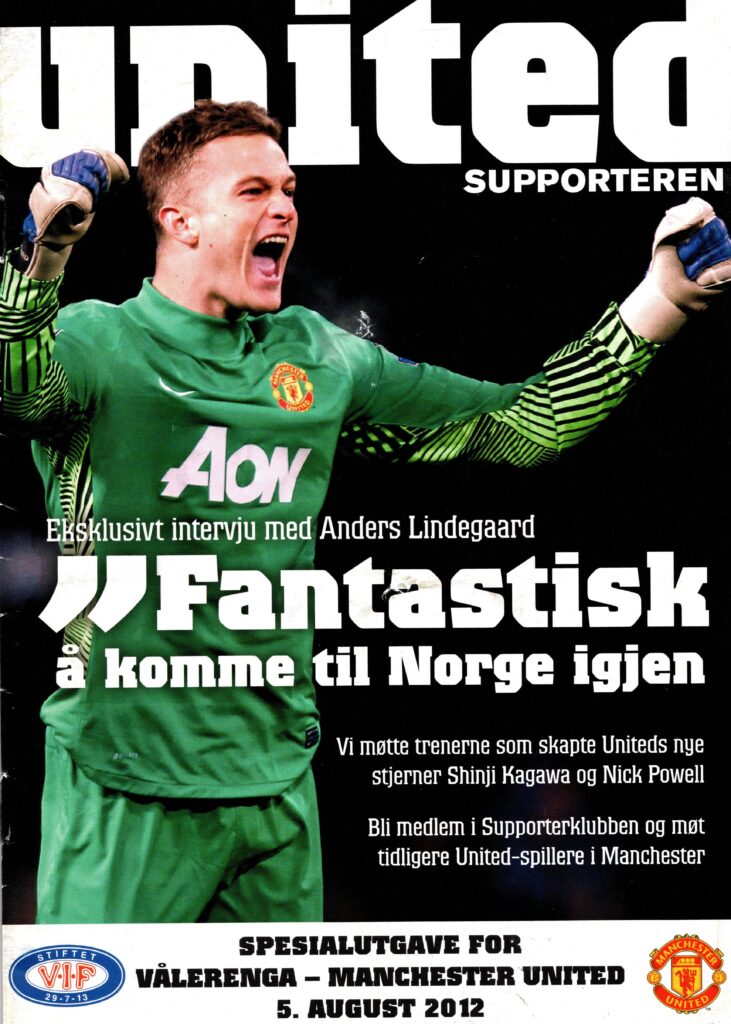 5th August 2012 Valerenga v Manchester United Friendly Pre-Season 2012-2013