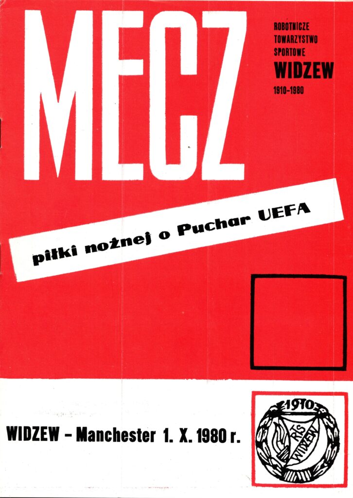 1st October 1980 Widzew Lodz v Manchester United UEFA Cup 1st Round - 2nd Leg 1980-1981