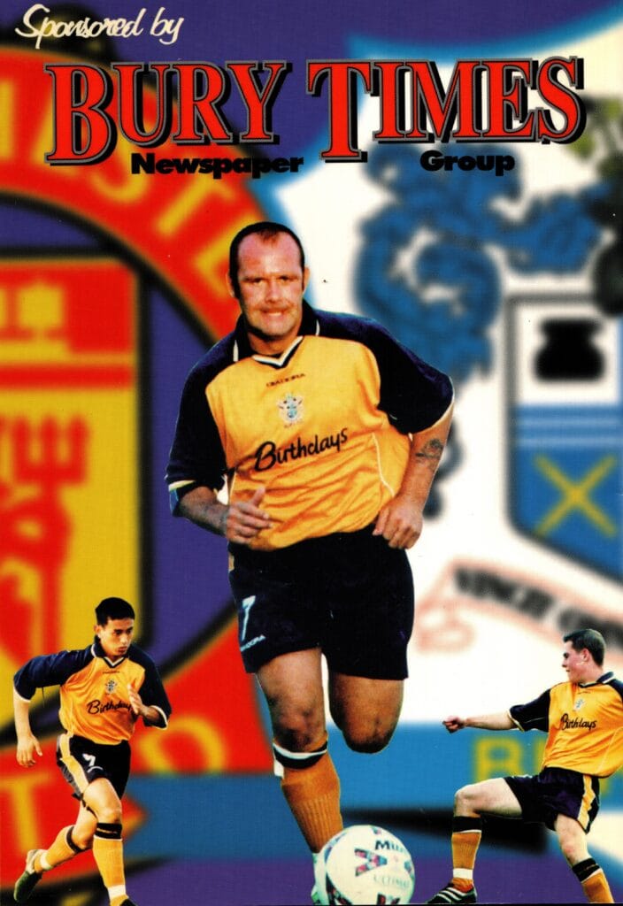 8th August 2001 Bury v Manchester United Friendly Pre-Season 2001-2002 - Image 2