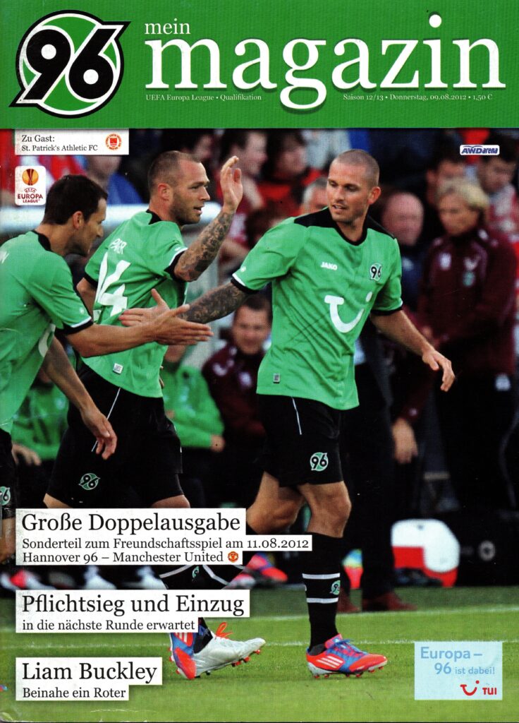 11th August 2012 Hannover 96 v Manchester United Friendly Pre-Season 2012-2013