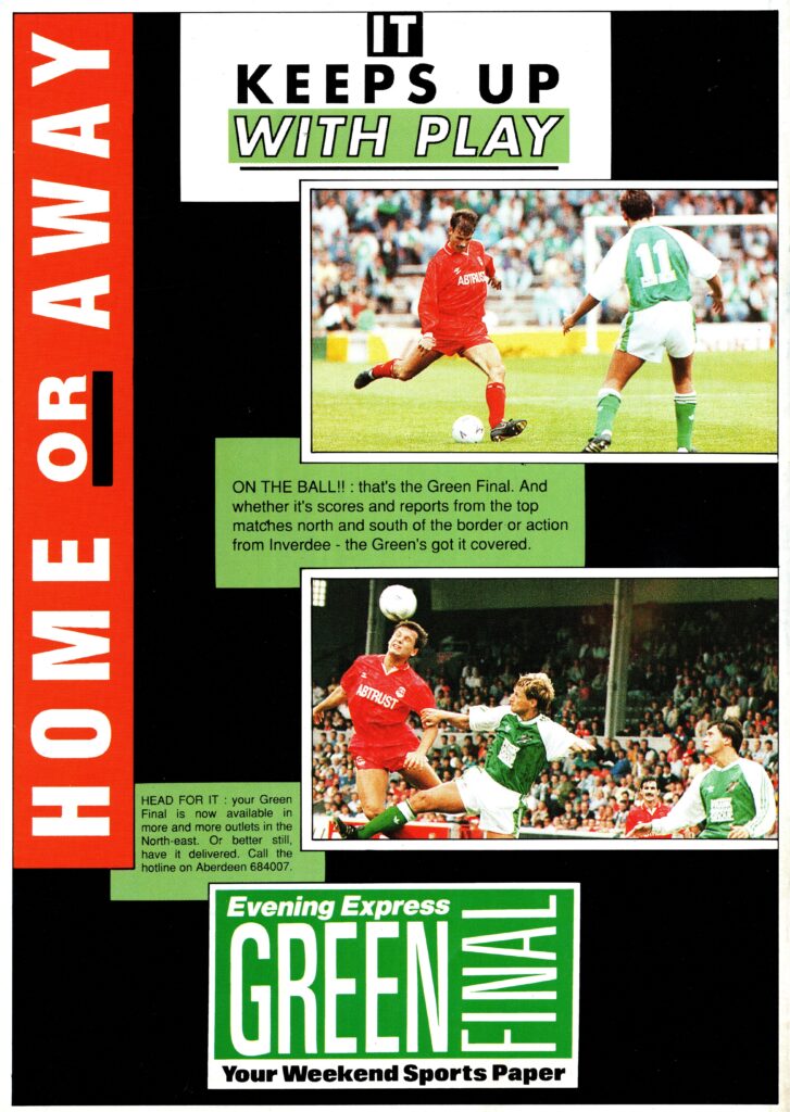 5th August 1991 Aberdeen v Manchester United Friendly Pre Season 1991-1992 - Image 2