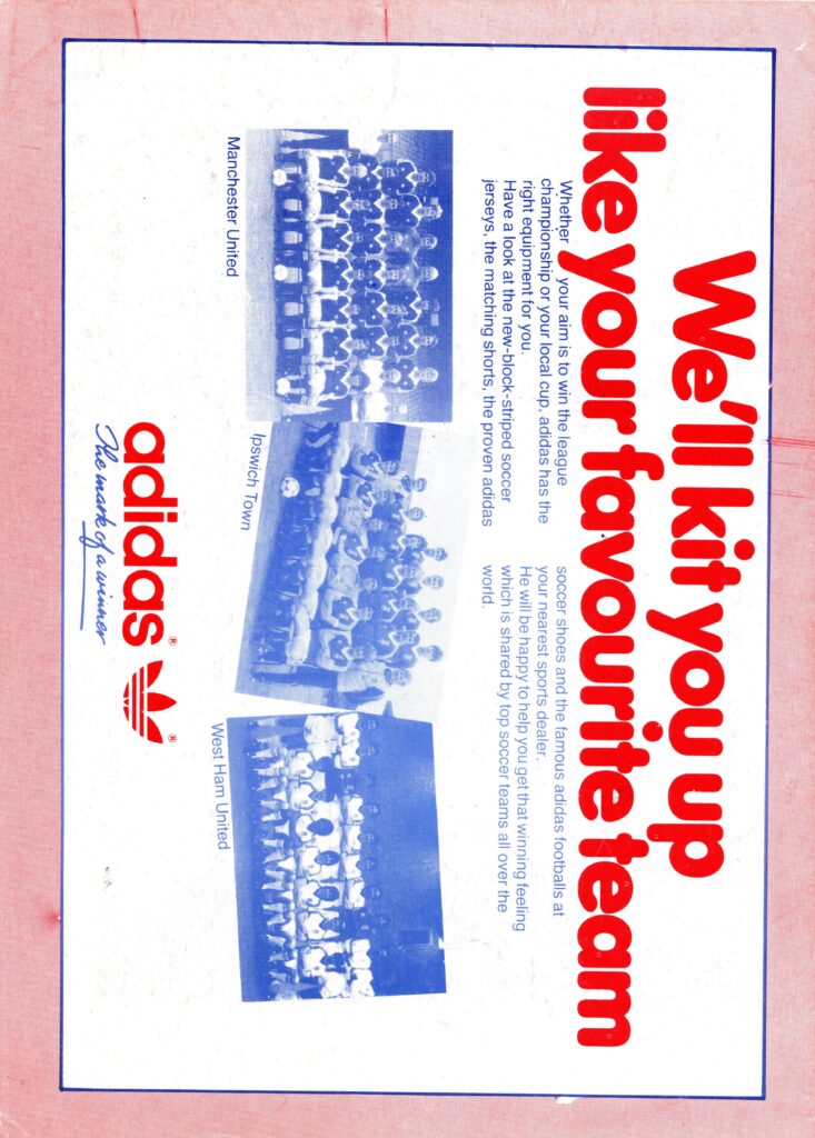 15th March 1983 St Patrick's Athletic v Manchester United Friendly Mid Season 1982-1983 - Image 2