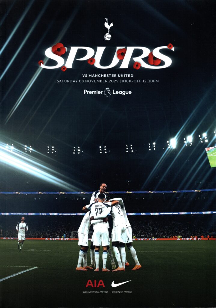 8th November 2025 Tottenham Hotspur v Manchester United Premier League Matchday 11 2025-2026