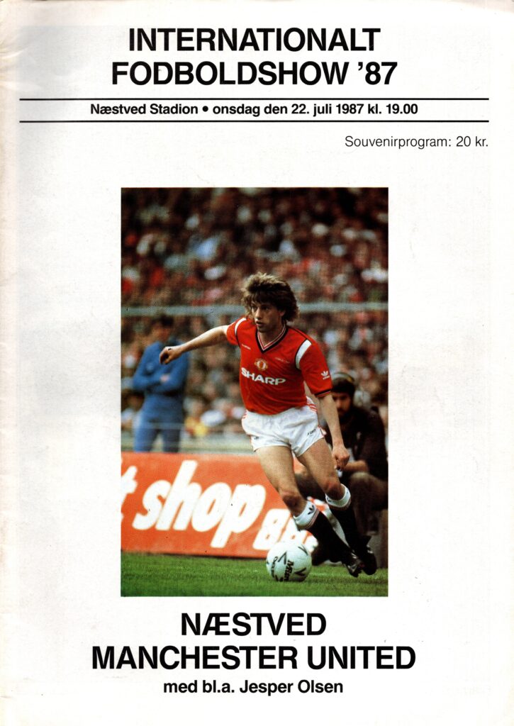 22nd July 1987 Naestved v Manchester United Friendly Pre Season 1987-1988