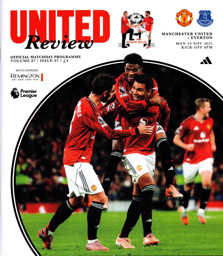24th November 2025 Manchester United v Everton Premier League Matchday 12 2025-2026