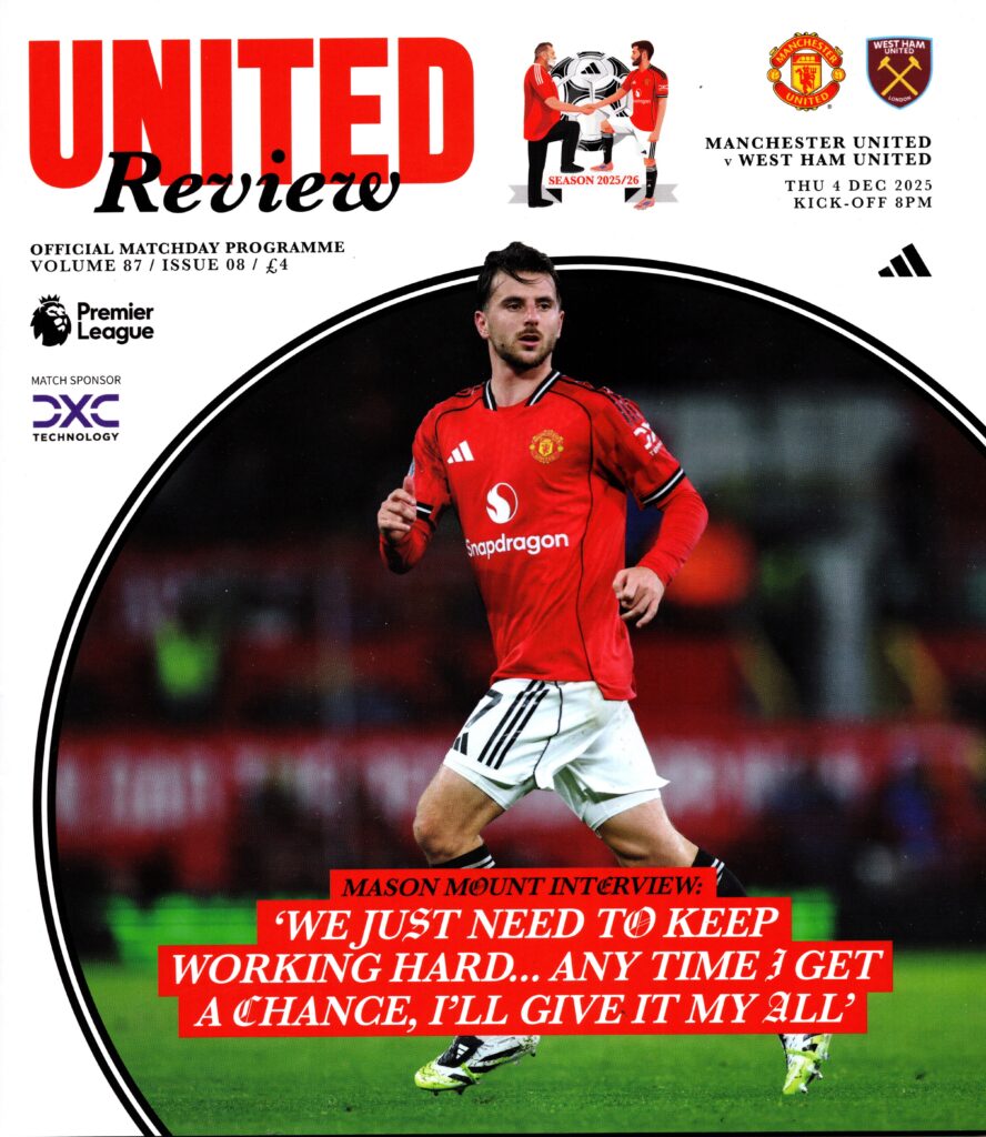 4th December 2025 Manchester United v West Ham United Premier League Matchday 14 2025-2026