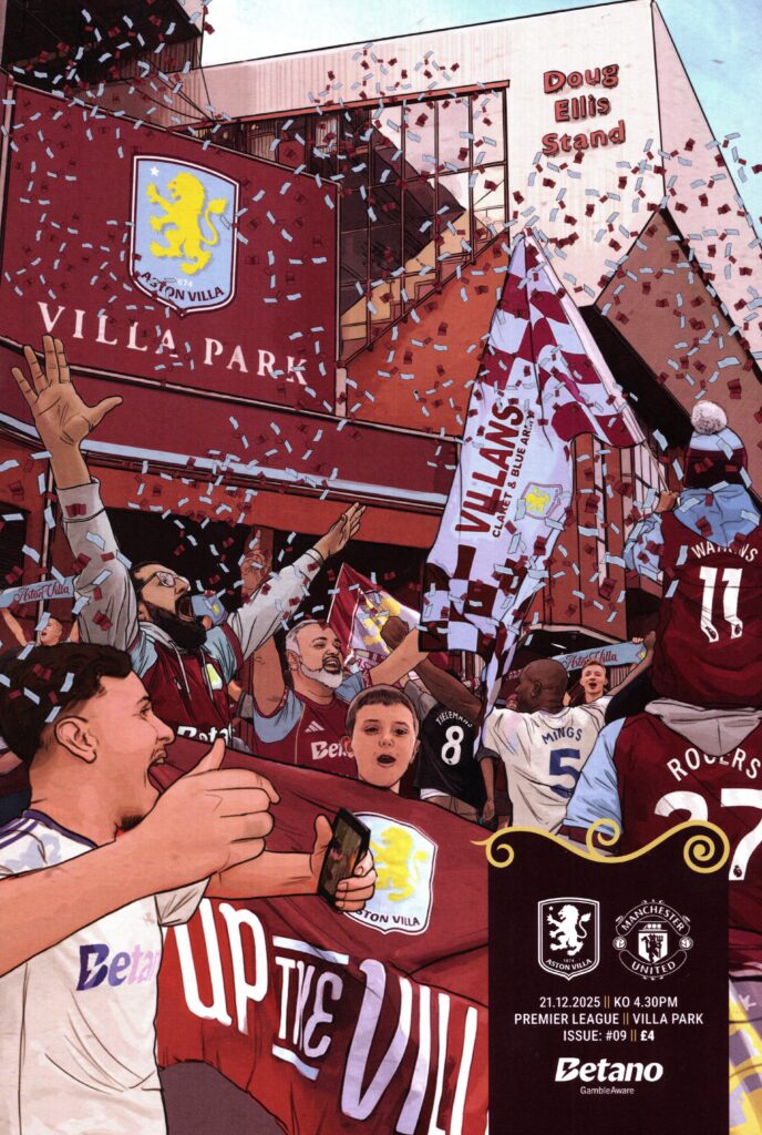 21st December 2025 Aston Villa v Manchester United Premier League Matchday 17 2025-2026
