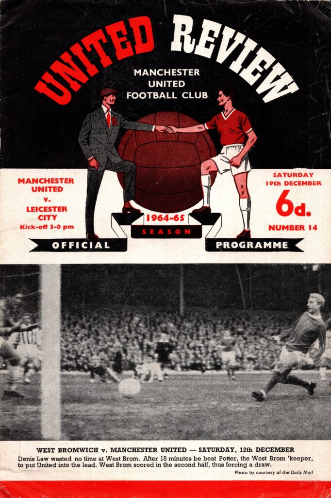 19th December 1964 Manchester United v Leicester City Division One  1964-1965