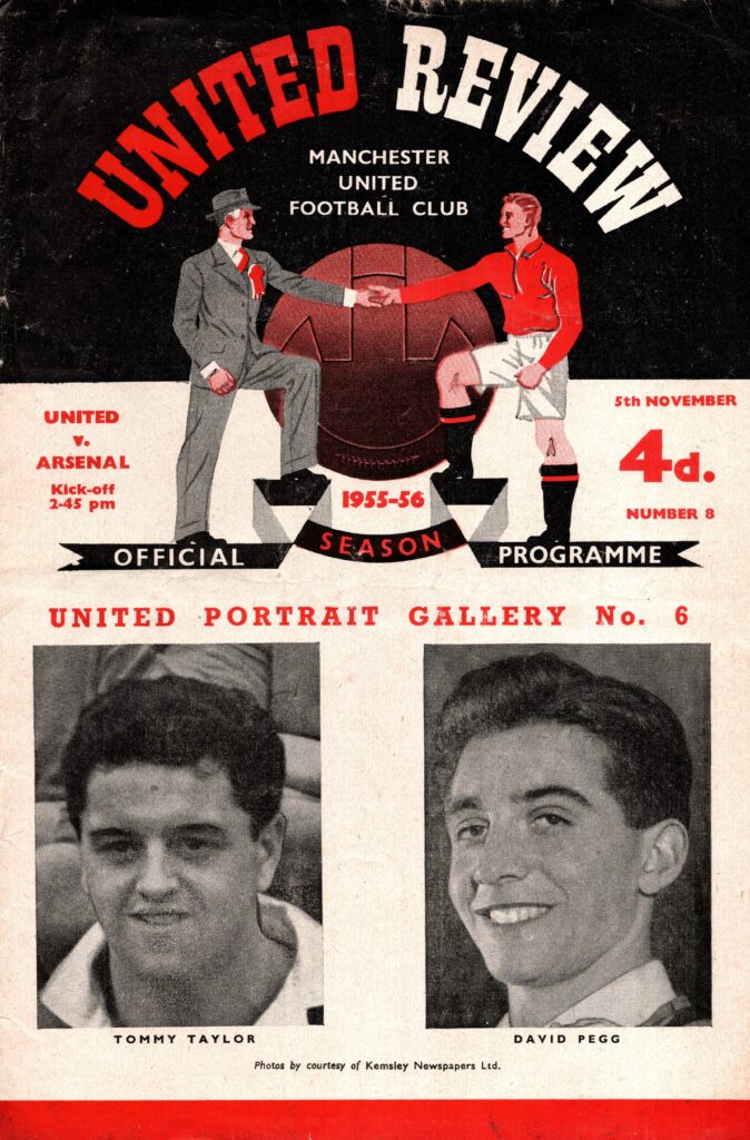 5th November 1955 Manchester United v Arsenal Division One Matchday 16 1955-1956
