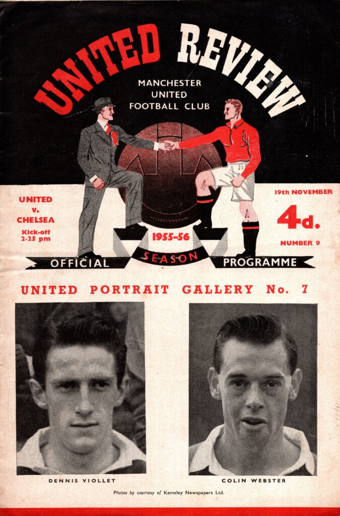 19th November 1955 Manchester United v Chelsea Division One Matchday 18 1955-1956
