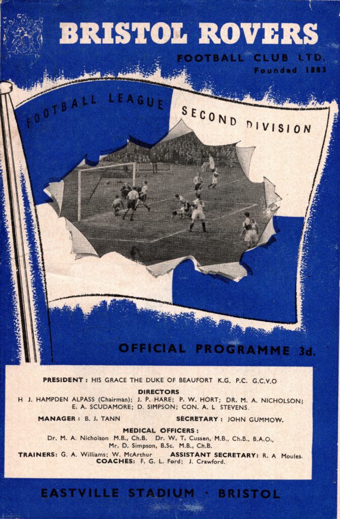 7th January 1956 Bristol Rovers v Manchester United FA Cup 3rd Round 1955-1956