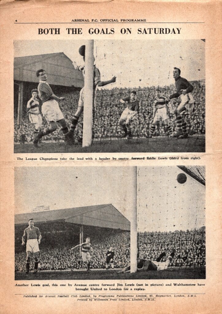 5th February 1953 Walthamstow Ave v Manchester United FA Cup 4th Round Replay 1952-1953 - Image 2
