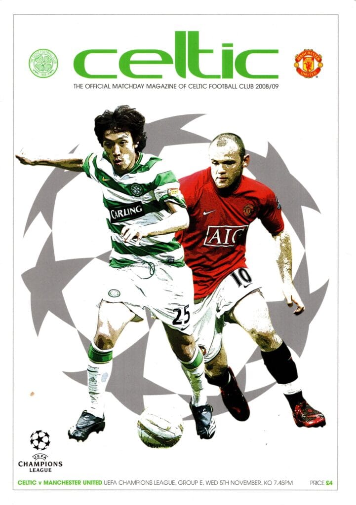 5th November 2008 Celtic v Manchester United Champions League Group E 2008-2009