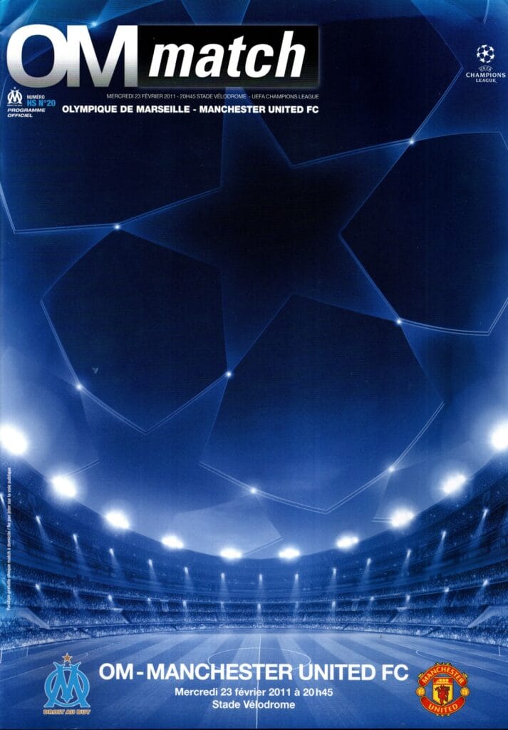 23rd February 2011 Olympique Marseille v Manchester United Champions League Round of 16 - 1st Leg 2010-2011