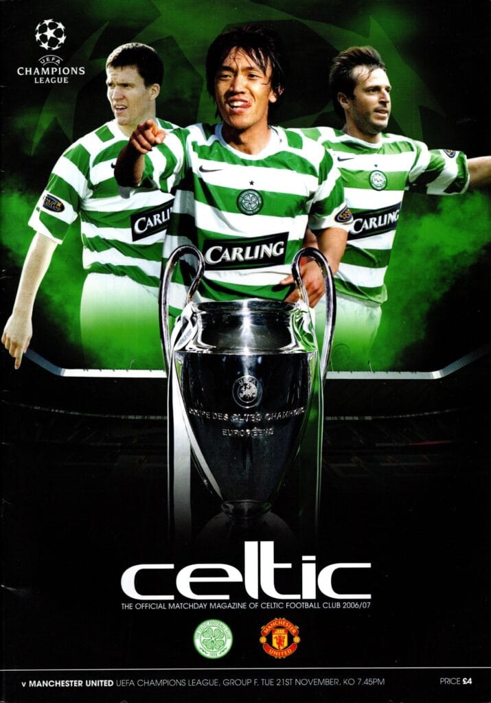 21st November 2006 Celtic v Manchester United Champions League Group F - Matchday 05 2006-2007