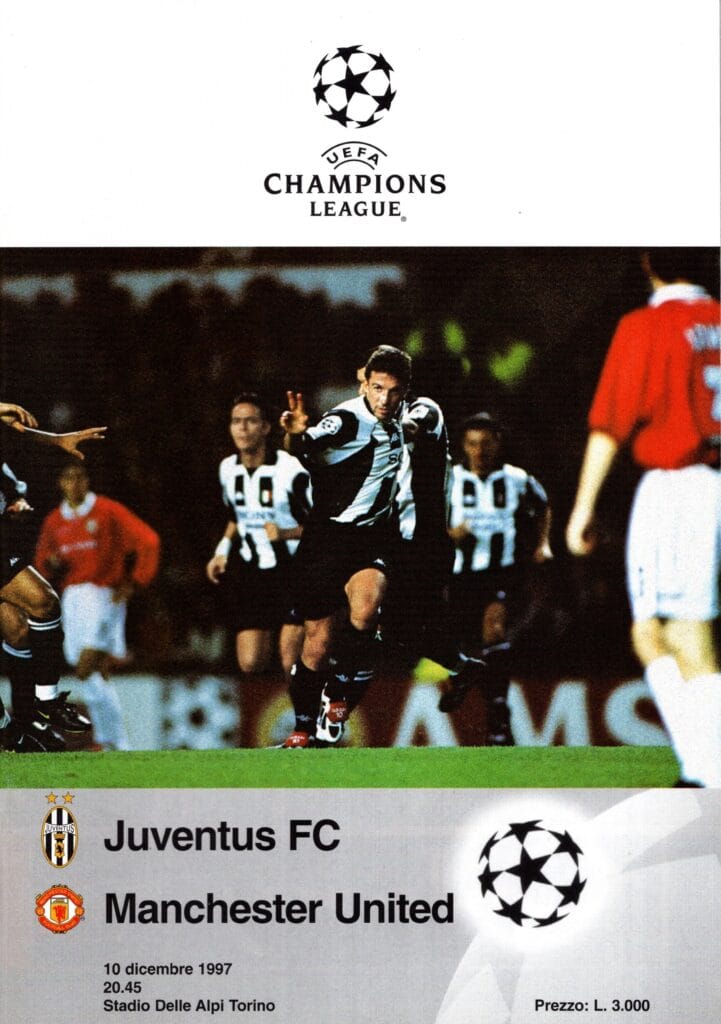 10th December 1997 Juventus v Manchester United Champions League Group B - Matchday 06 1997-1998