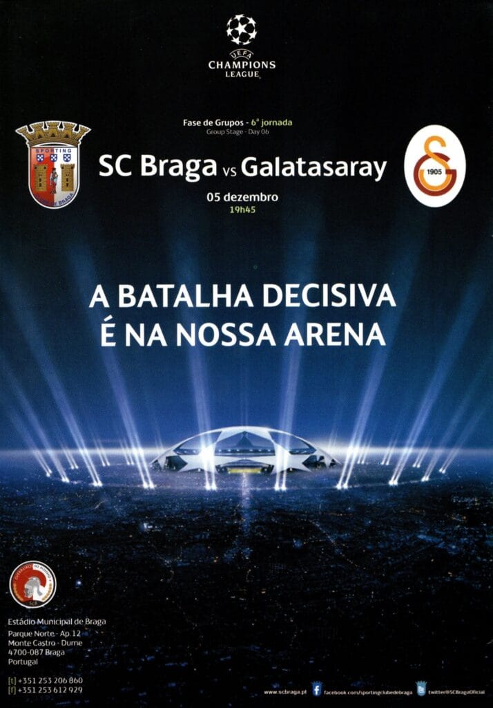 7th November 2012 SC Braga v Manchester United Champions League Group H - Matchday 04 2012-2013 - Image 2