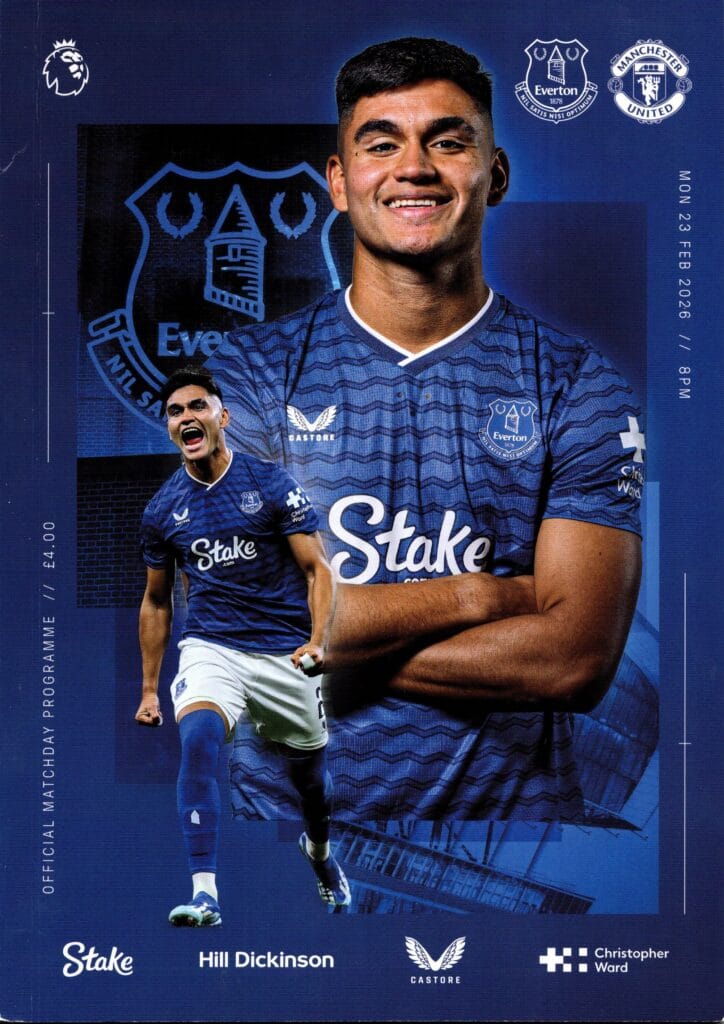 23rd February 2026 Everton v Manchester United Premier League Matchday 27 2025-2026