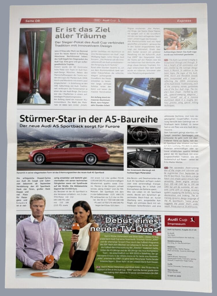 30th July 2009 Bayern Munich v Manchester United Audi Cup Final 2009-2010 - Image 2