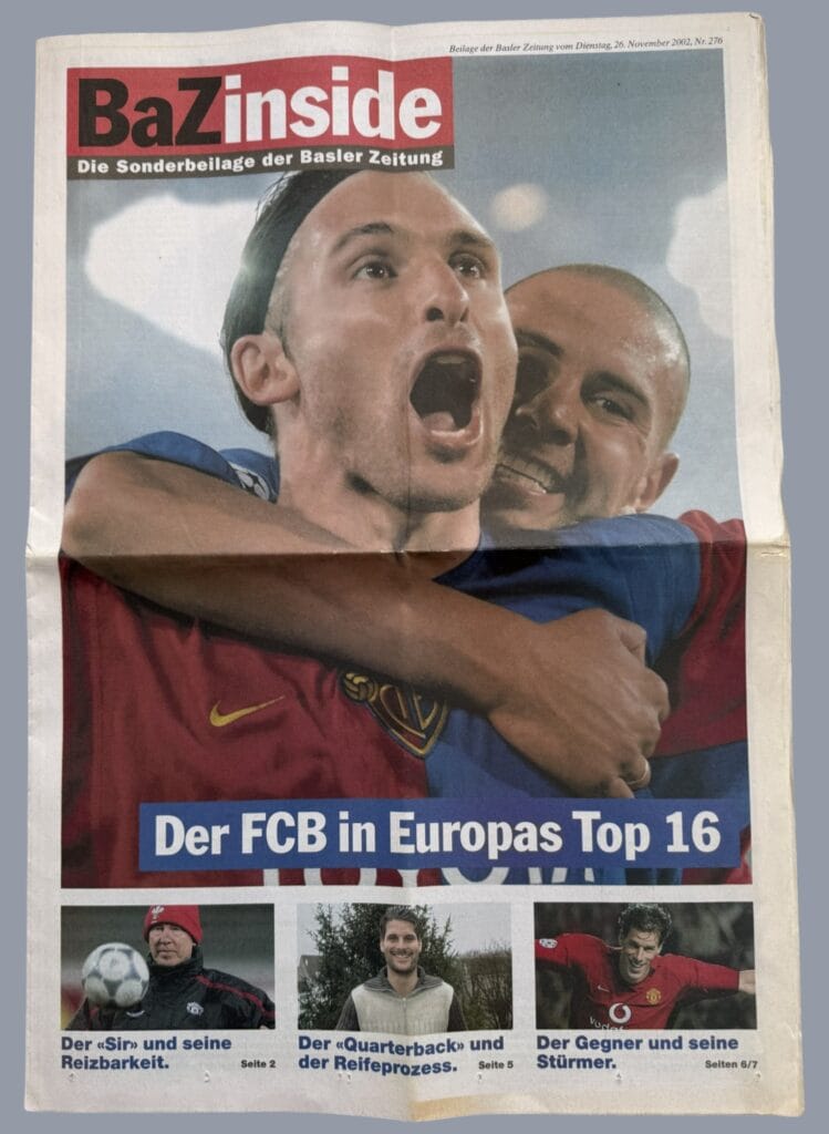 26th November 2002 FC Basel v Manchester United Champions League Group D - Matchday 01 2002-2003 - Image 3
