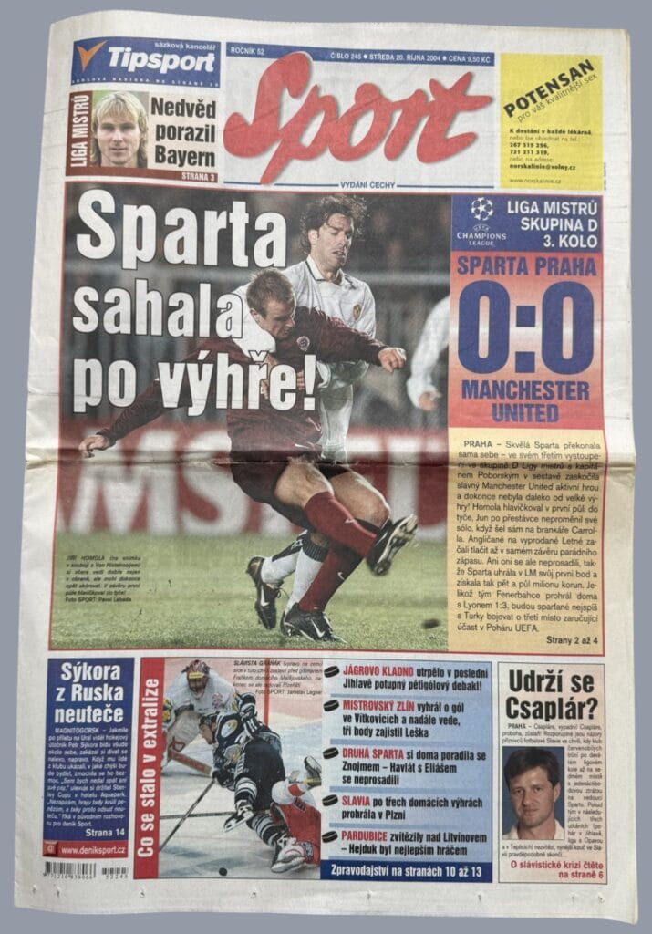 19th October 2004 Sparta Prague v Manchester United Champions League Group D - Matchday 03 2004-2005 - Image 3