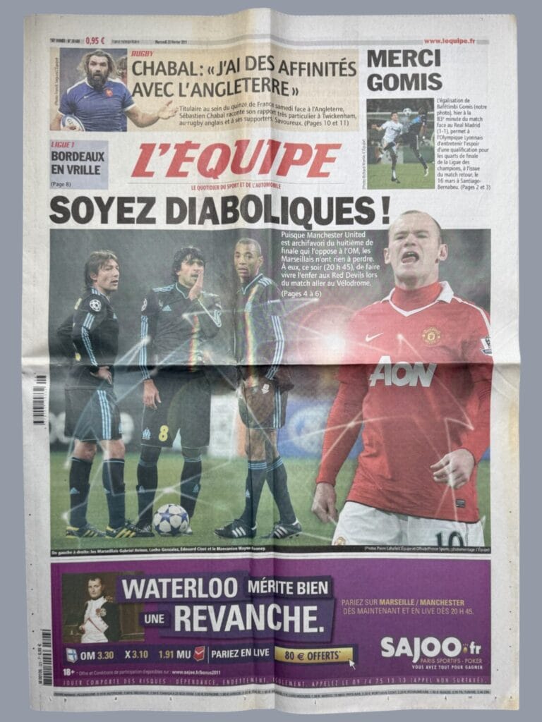 23rd February 2011 Olympique Marseille v Manchester United Champions League Round of 16 - 1st Leg 2010-2011 - Image 3