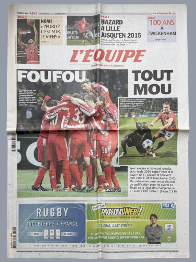 23rd February 2011 Olympique Marseille v Manchester United Champions League Round of 16 - 1st Leg 2010-2011 - Image 5