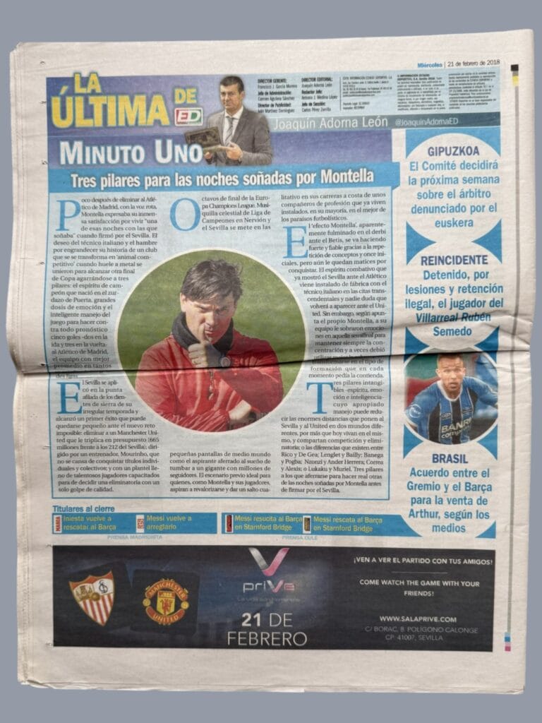 21st February 2018 Sevilla v Manchester United Champions League Last 16 1st Leg 2017-2018 - Image 2