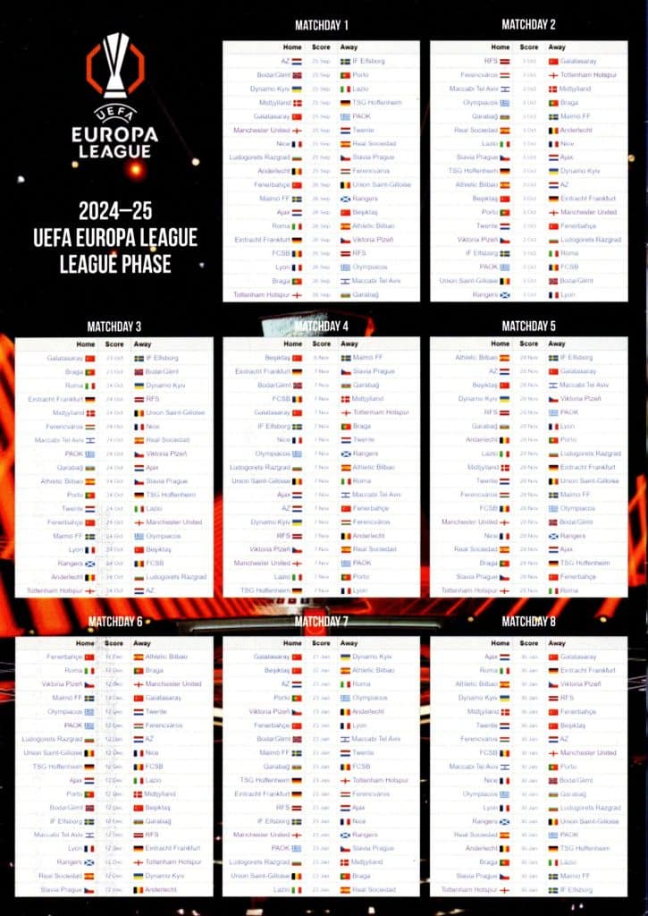 24th October 2024 Fenerbache v Manchester United Europa League Matchday 03 - League Stage 2024-2025 - Image 2