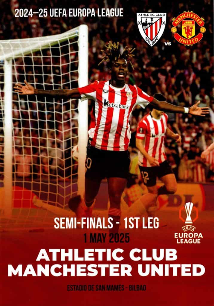 1st May 2025 Athletic Bilbao v Manchester United Europa League Semi-Final - 1st Leg 2024-2025