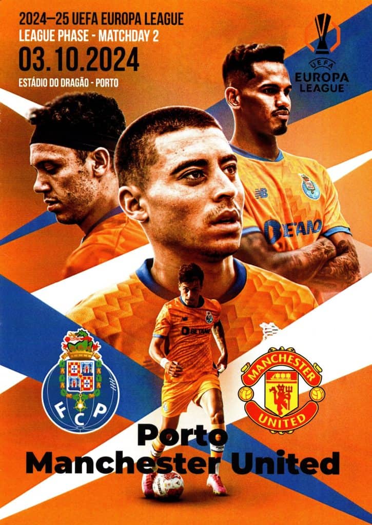 3rd October 2024 Porto v Manchester United Europa League Matchday 02 - League Stage 2024-2025