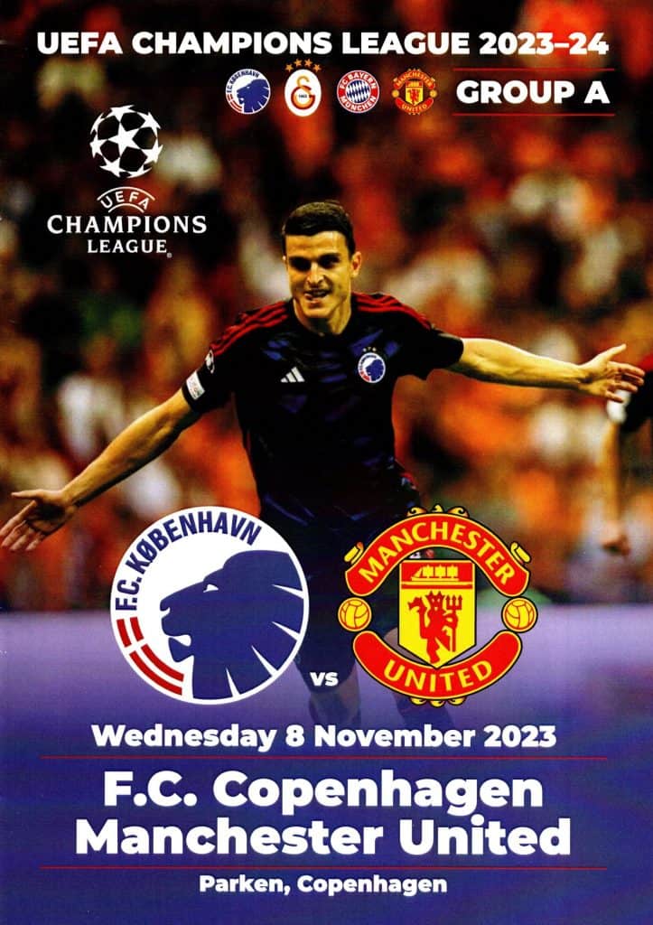 8th November 2023 FC Copenhagen v Manchester United Champions League Group A - Matchday 04 2023-2024