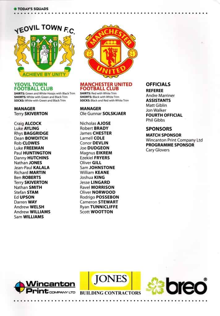 24th July 2010 Yeovil Town v Manchester United Friendly Darren Way Benefit 2010-2011 - Image 2