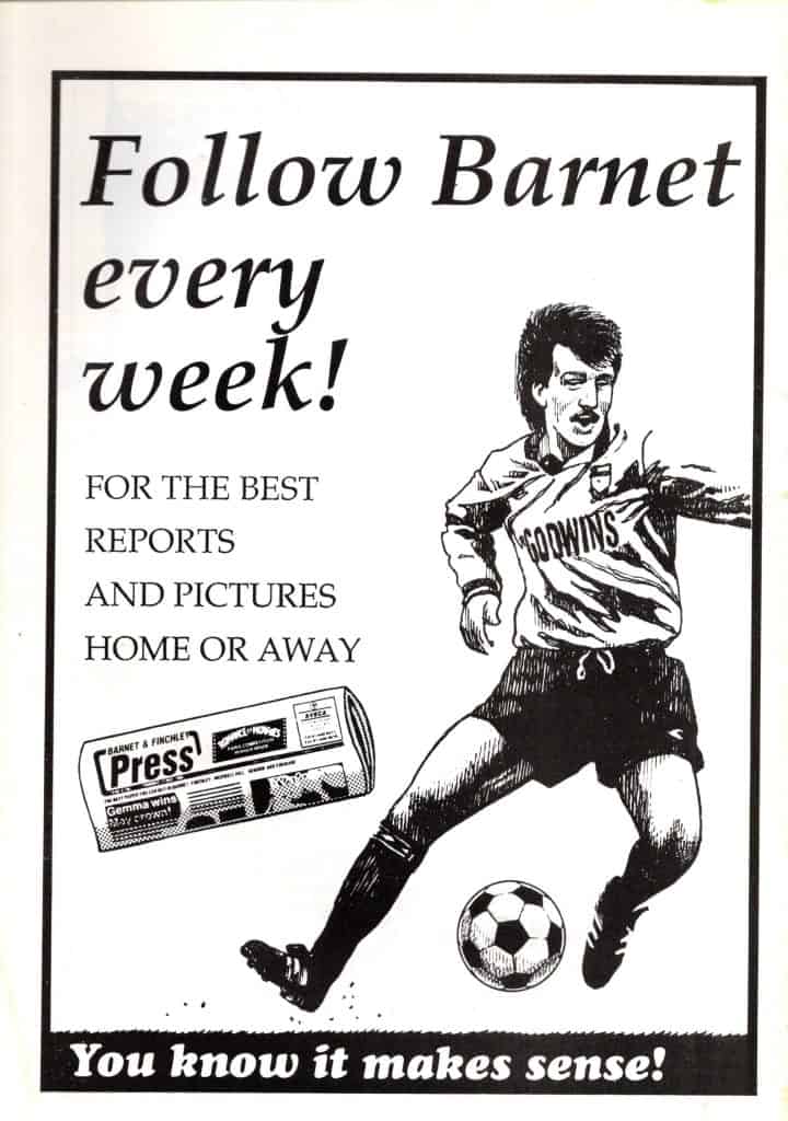 18th August 1989 Barnet v Manchester United Friendly Pre Season 1989-1990 - Image 2