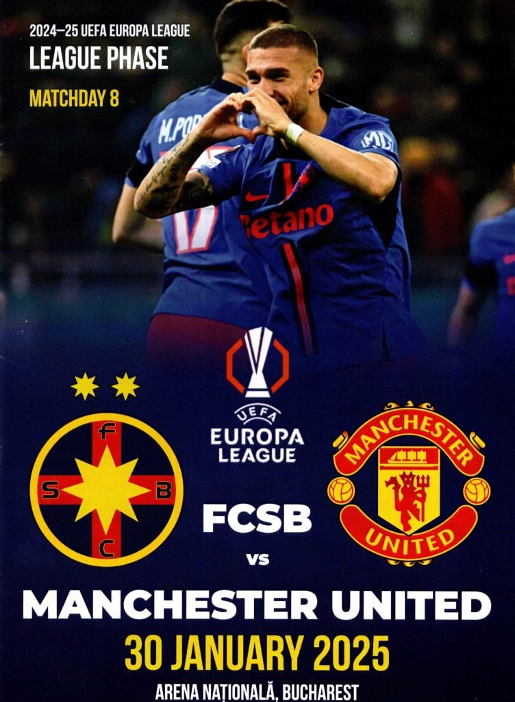 30th January 2025 FCSB v Manchester United Europa League  2024-2025