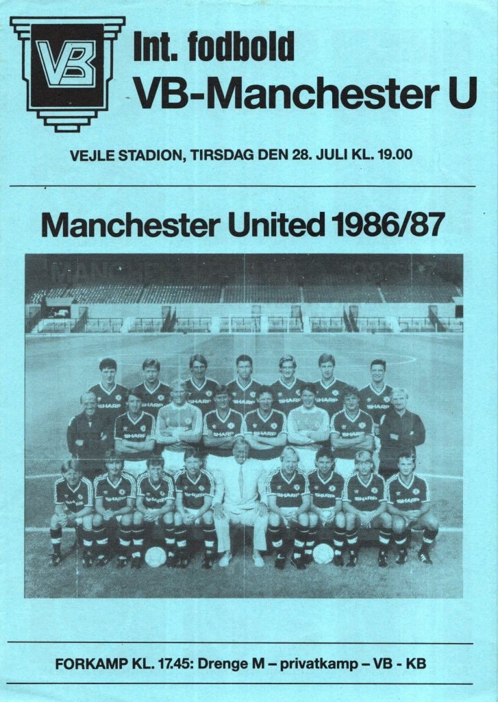 28th July 1986 VB v Manchester United Friendly Pre-Season 1986-1987