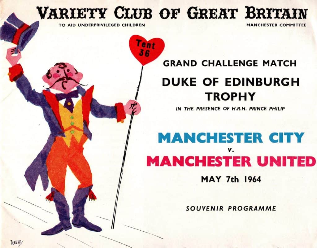 7th May 1964 Manchester City v Manchester United Duke of Edinburgh Trophy Grand Challenge Match 1963-1964