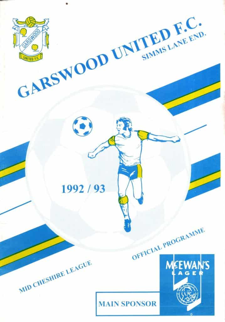9th May 1993 Garswood United v Manchester United Friendly Pre-Season 1992-1993
