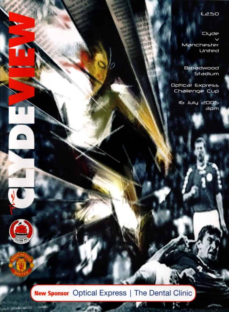 16th July 2005 Clyde v Manchester United Friendly Pre Season 2005-2006