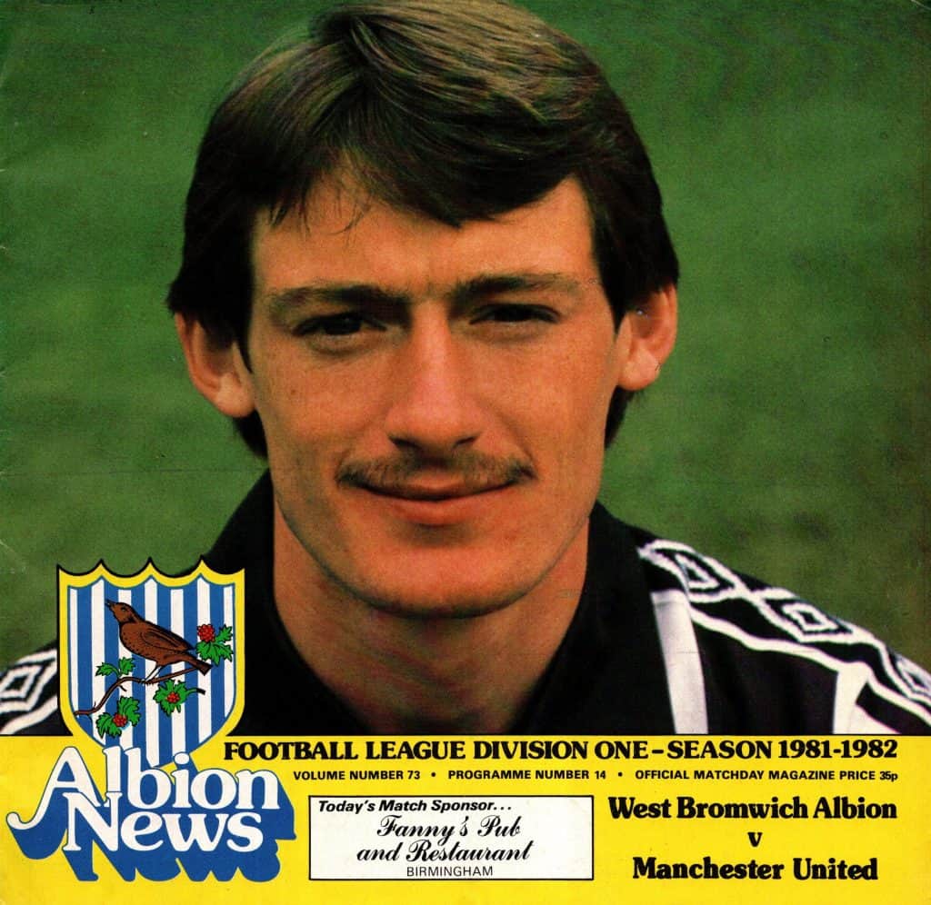 28th December 1981 West Bromwich Albion v Manchester United Friendly  1981-1982
