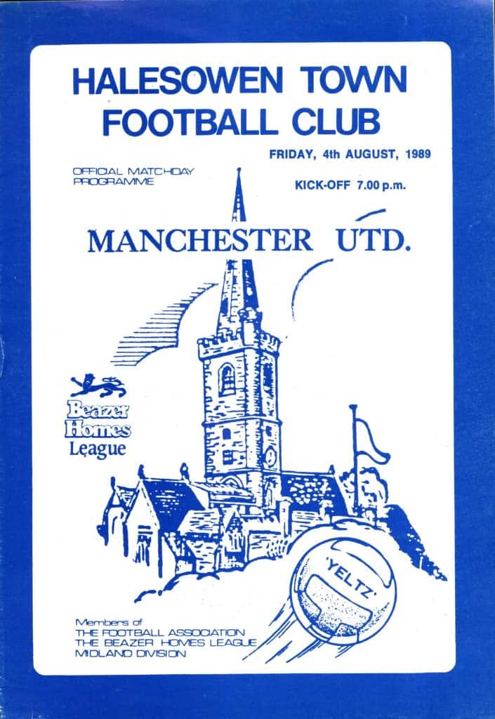 4th August 1999 Halesowen Town v Manchester United Friendly Pre-Season 1999-2000