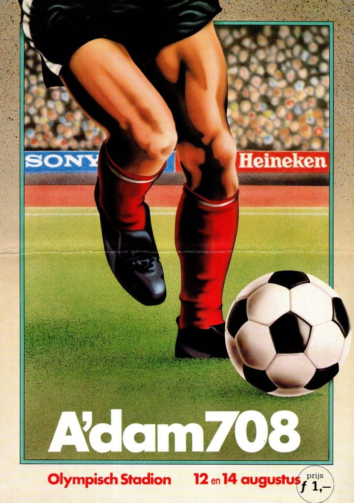 12th August 1983 Feyenoord v Manchester United Friendly Pre Season 1983-1984