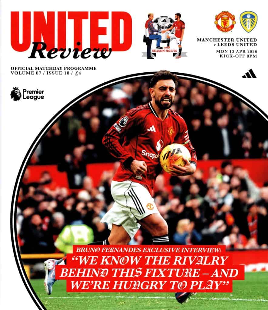 13th April 2026 Manchester United v Leeds United Premier League Matchday 32 2025-2026