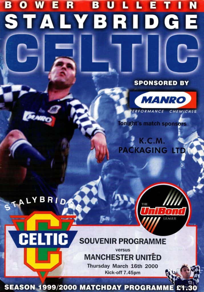 16th March 2000 Stalybridge Celtic v Manchester United Reserve League  1999-2000