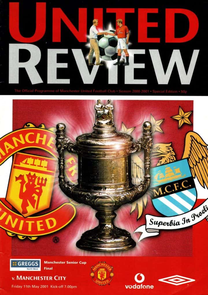 27th March 2001 Manchester United v Manchester City Manchester Senior Cup Final 2000-2001