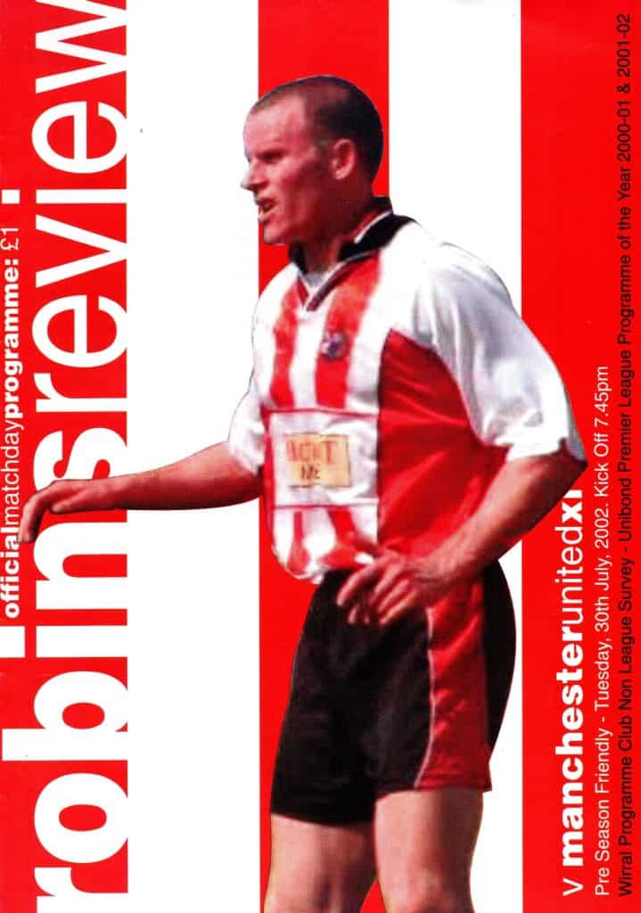 30th July 2002 Altrincham v Manchester United Reserve Friendly Pre-Season 2002-2003