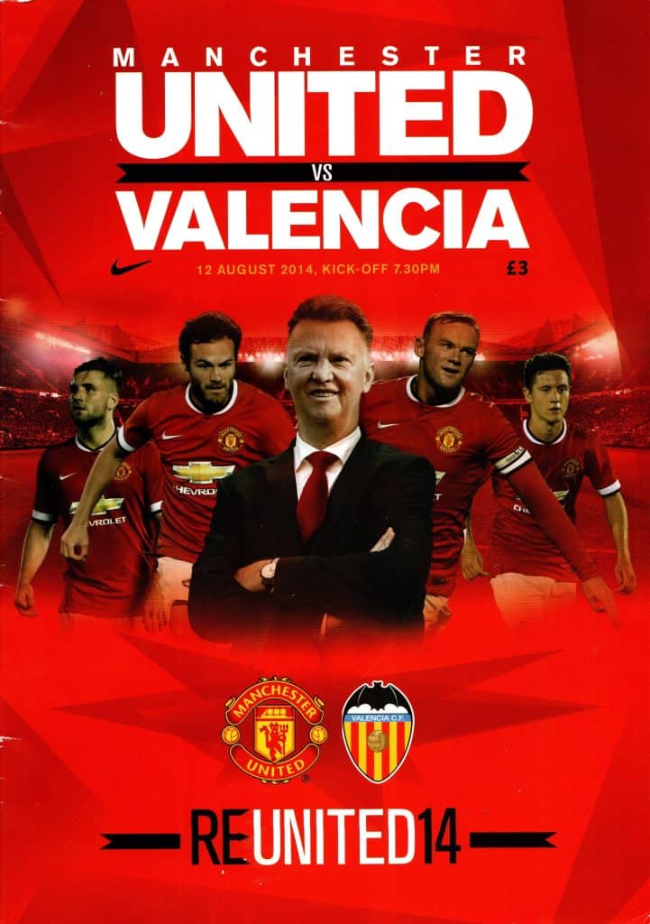 12th August 2014 Manchester United v Valencia Friendly  2014-2015