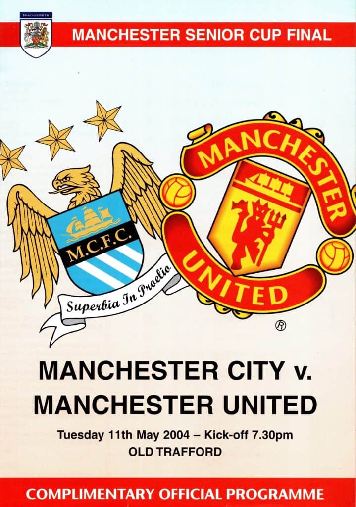 11th May 2004 Manchester City v Manchester United Manchester Senior Cup Final 2003-2004
