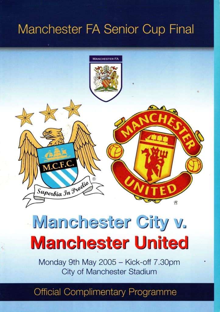 9th May 2005 Manchester City v Manchester United Manchester Senior Cup Final 2004-2005